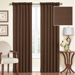 6 Eclipse Samara Blackout Curtains Espresso